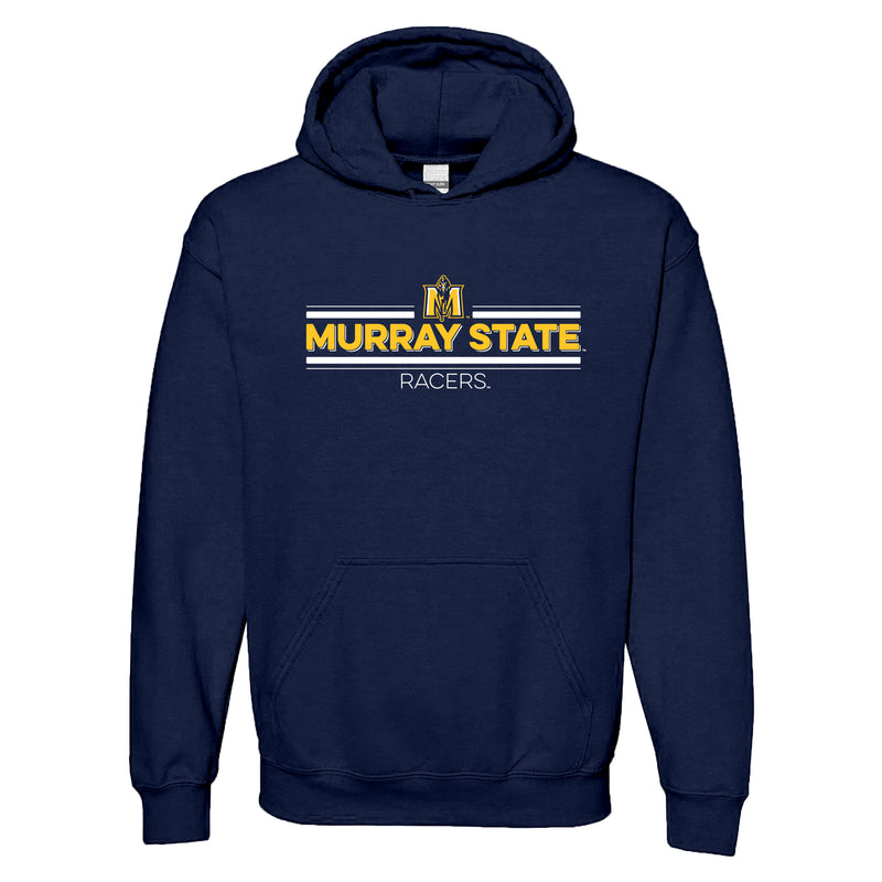 Murray State University Racers Double Bar Logo Hoodie - Navy