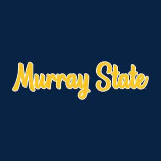 Murray State University Racers Basic Script Cotton Long Sleeve T Shirt - Navy