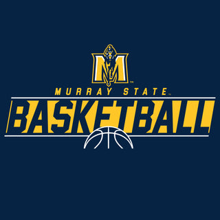 Murray State University Racers Basketball Charge T Shirt - Navy