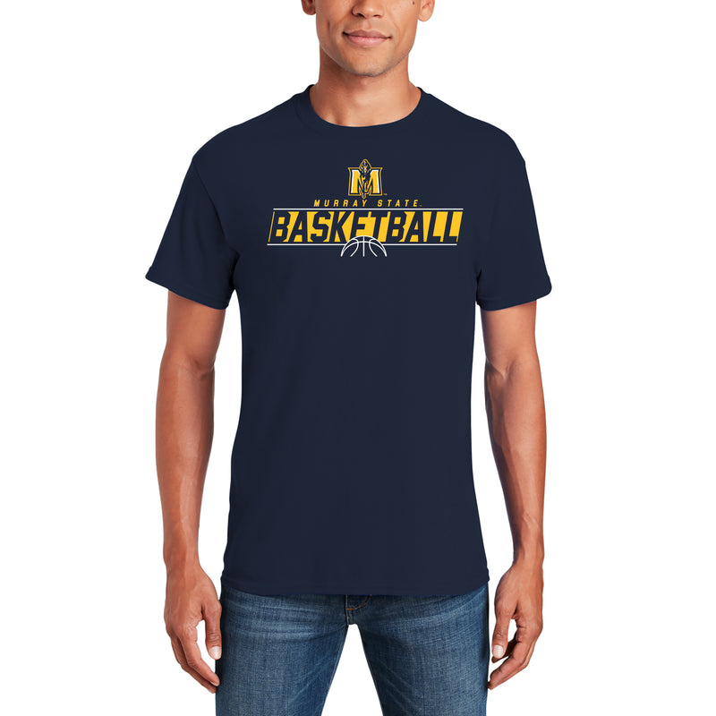 Murray State University Racers Basketball Charge T Shirt - Navy