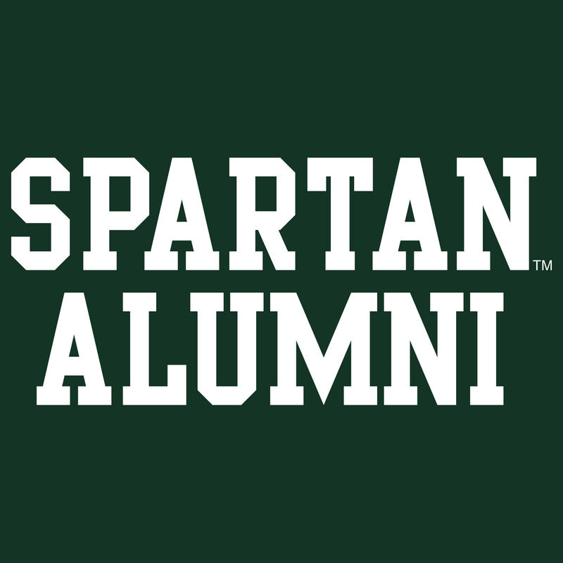 Michigan State University Spartans Basic Block Alumni Next Level T Shirt - Forest