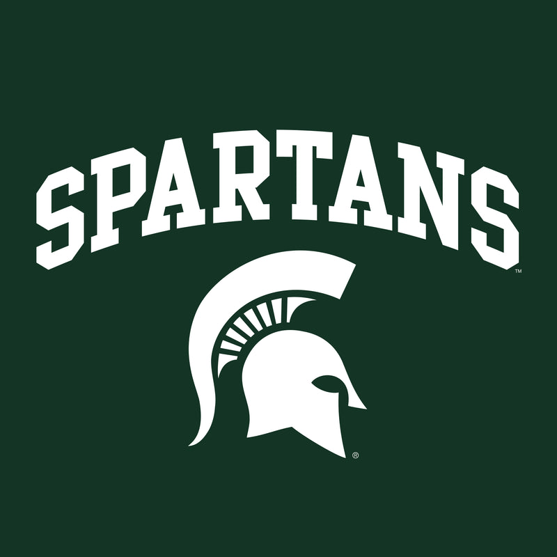 Michigan State University Spartans Arch Logo Next Level Short Sleeve T Shirt - Forest Green