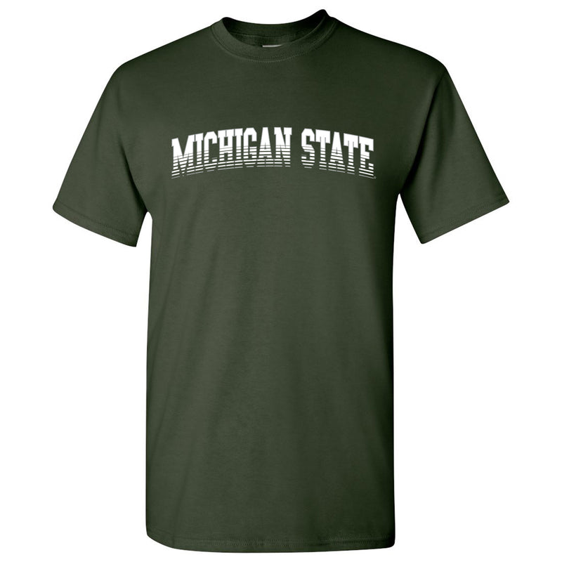 Michigan State University Spartans Arch Fade Short Sleeve T Shirt - Forest