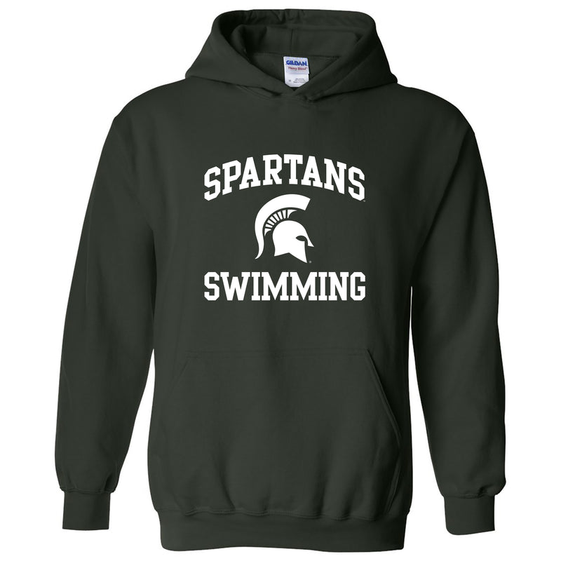 Michigan State University Spartans Arch Logo Swimming Hoodie - Forest