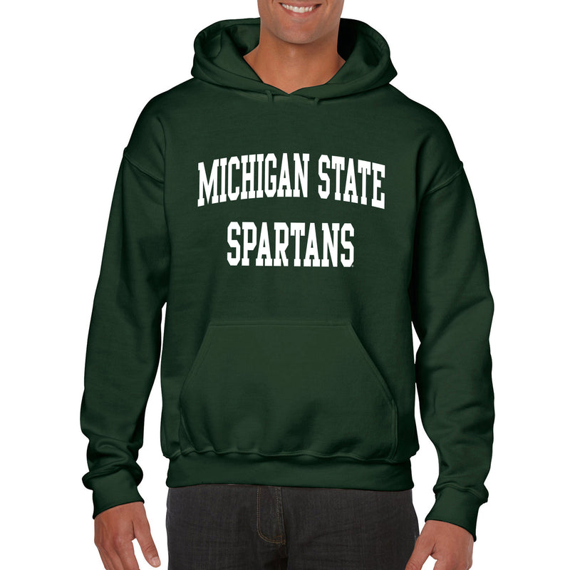 Michigan State University Spartans Front Back Print Hoodie - Forest