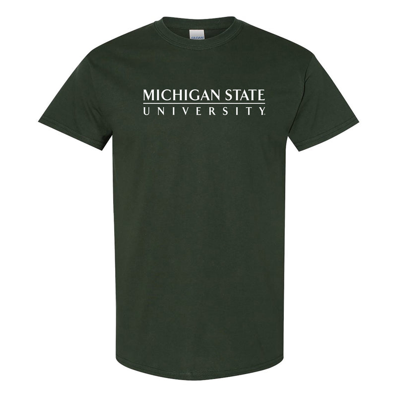 Michigan State University Spartans Institutional Logo Short Sleeve T-Shirt - Forest