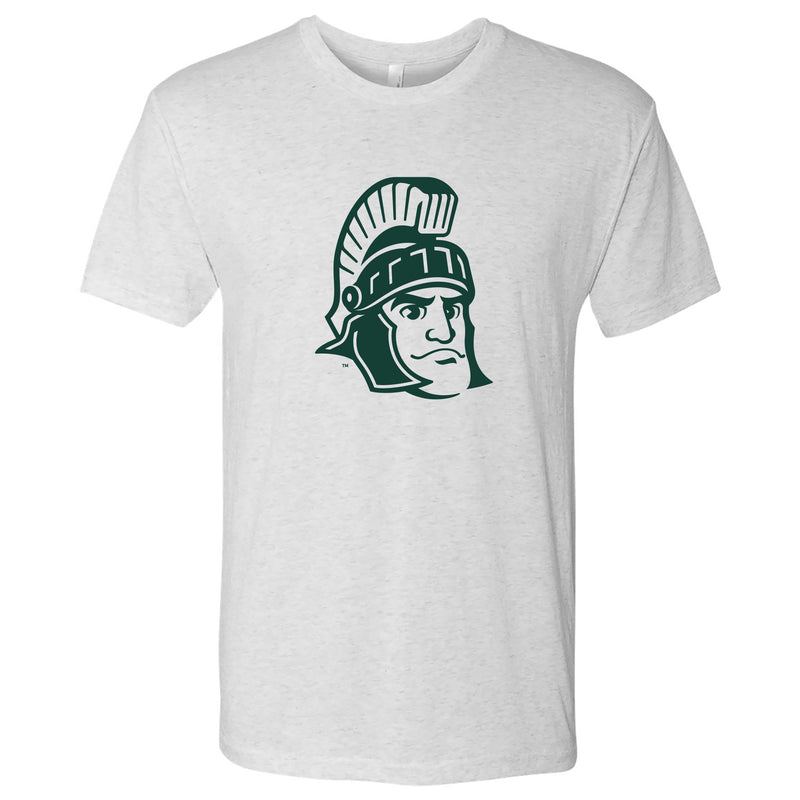 Michigan State University Spartans Sparty Mark Next Level Short Sleeve T Shirt - Heather White