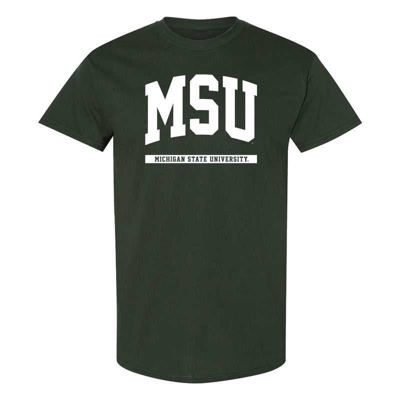 Michigan State Spartans Initial Arch T-Shirt - Forest