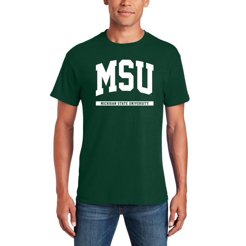 Michigan State Spartans Initial Arch T-Shirt - Forest