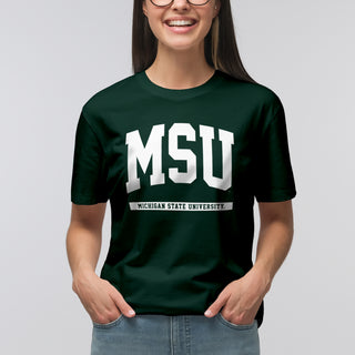 Michigan State Spartans Initial Arch T-Shirt - Forest