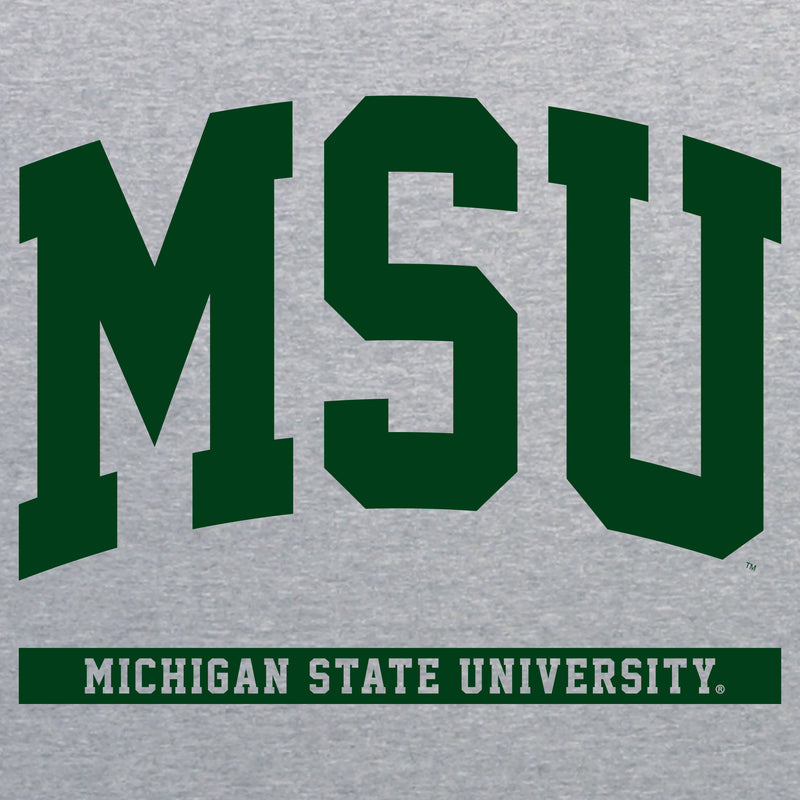 Michigan State  Spartans Initial Arch T-Shirt - Sport Grey