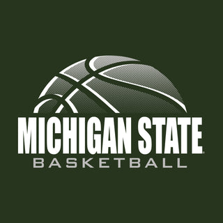 Michigan State University Spartans Basketball Shadow Short Sleeve T Shirt - Forest