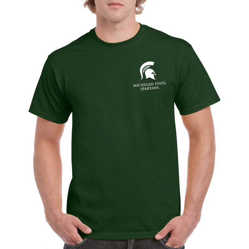 Michigan State University Spartans Classic Circle Short Sleeve T Shirt - Forest
