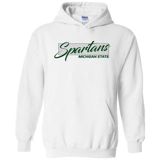 Michigan State University Spartans Screen Play Heavy Blend Hoodie - White