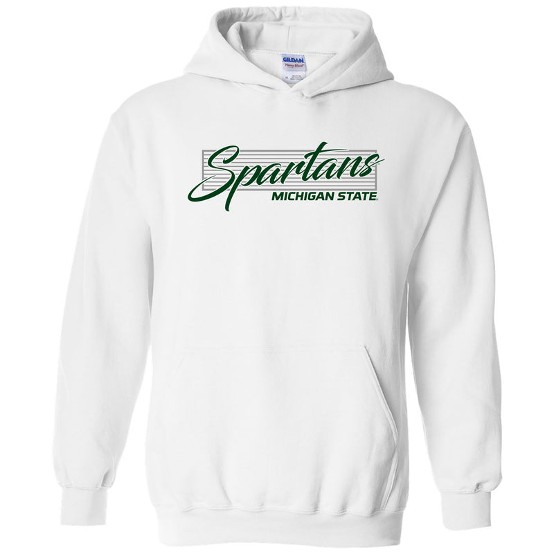 Michigan State University Spartans Screen Play Heavy Blend Hoodie - White