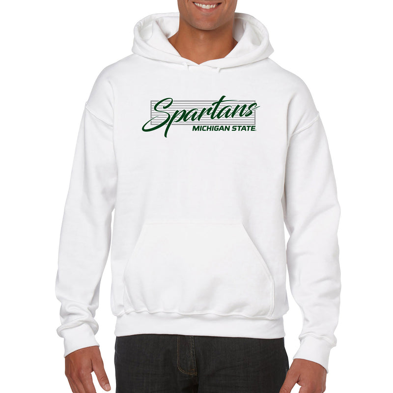 Michigan State University Spartans Screen Play Heavy Blend Hoodie - White