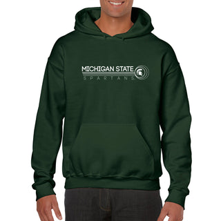 Michigan State University Spartans Logo Ping Heavy Blend Hoodie - Forest