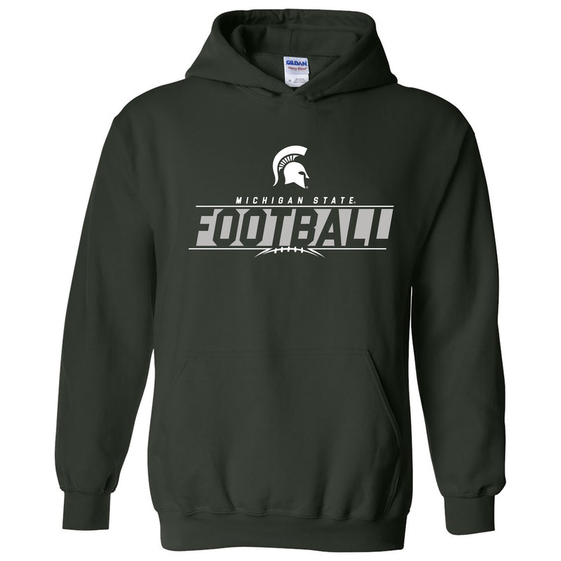 Michigan State University Spartans Football Charge Hoodie - Forest