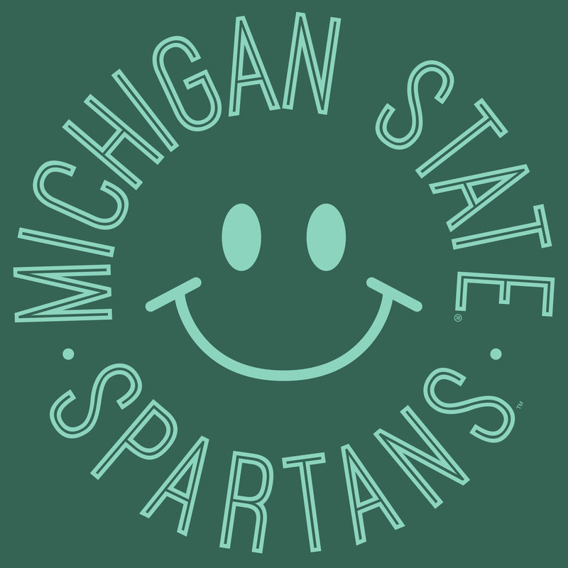 Michigan State Monotone Smile CC T-Shirt - Grass