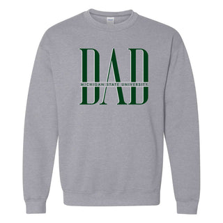 MSU Classic Dad Crewneck - Sport Grey