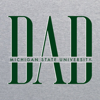 MSU Classic Dad Crewneck - Sport Grey