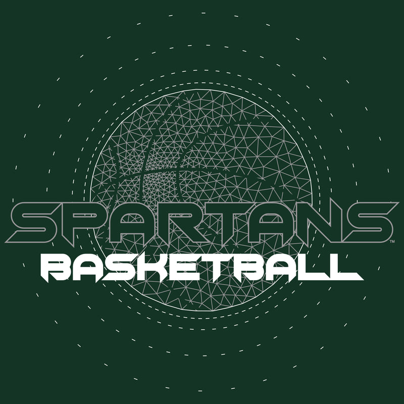 Michigan State University Spartans Basketball Rezzed - Premium Cotton Tee - Forest