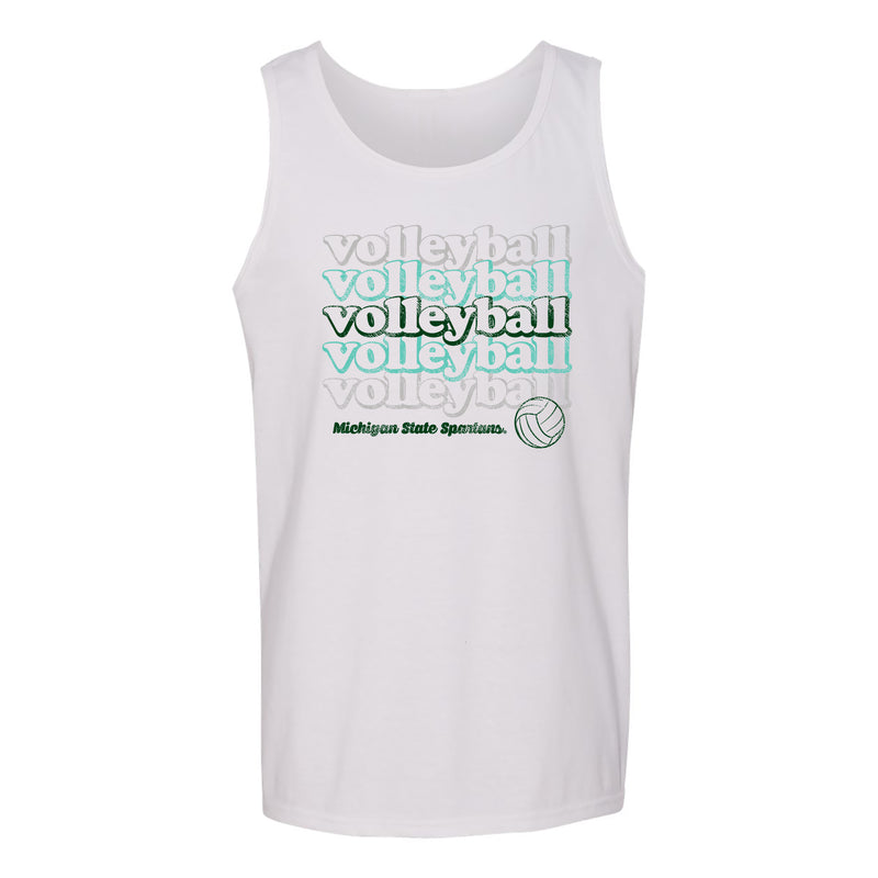 Michigan State Spartans Volleyball Repeat Tank Top - White