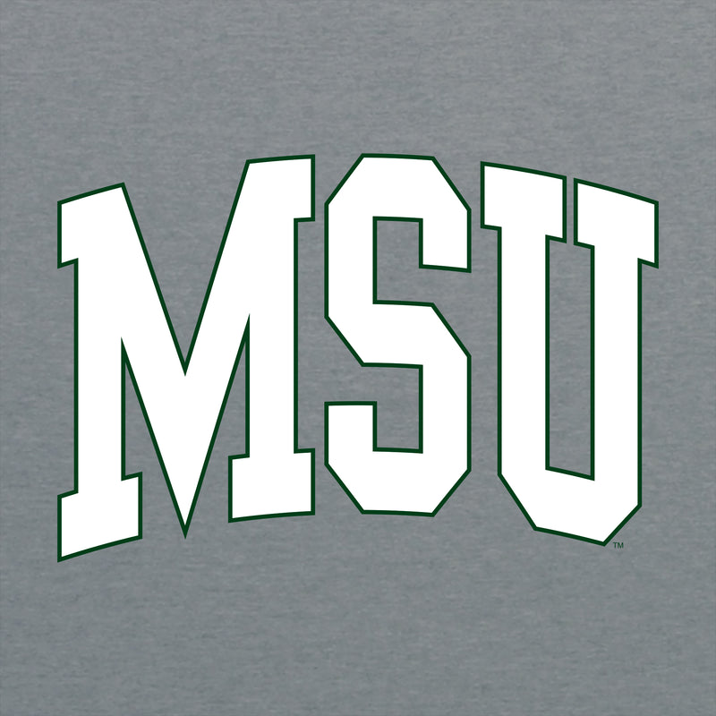 Michigan State University Spartans Mega Arch T-Shirt - Graphite Heather