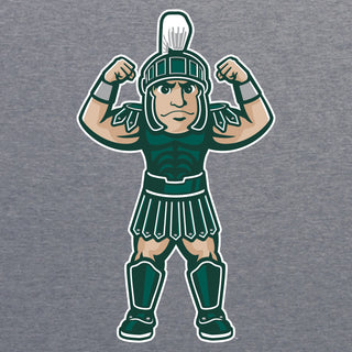 Michigan State Spartans Flexing Sparty NLA Triblend T-Shirt - Premium Heather