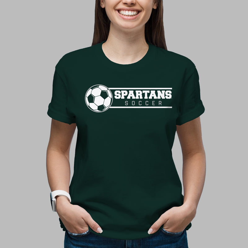 Michigan State Spartans Soccer Spotlight T Shirt - Forest