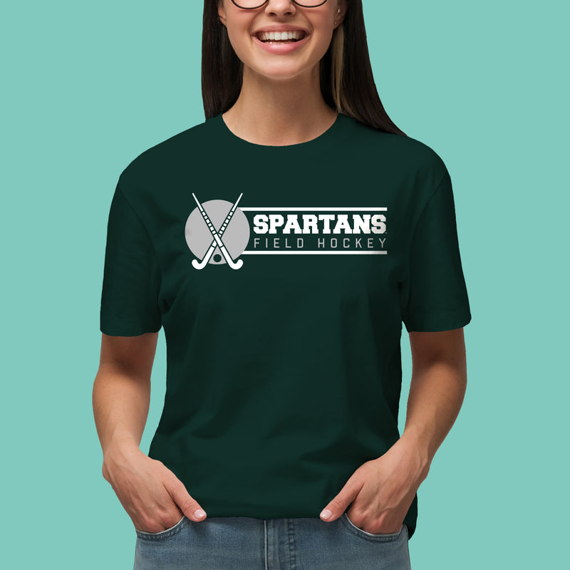Michigan State Spartans Field Hockey Spotlight T Shirt - Forest