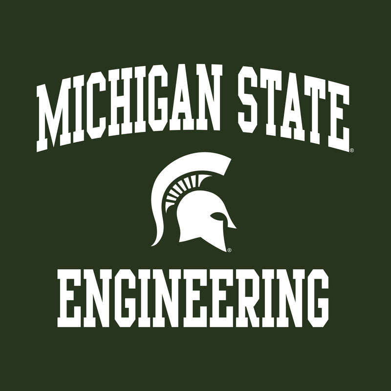 Michigan State University Spartans Arch Logo Engineering Short Sleeve T-Shirt - Forest