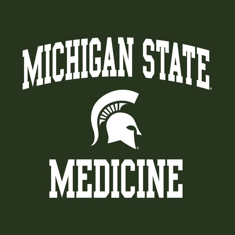 Michigan State University Spartans Arch Logo Medicine Short Sleeve T-Shirt - Forest