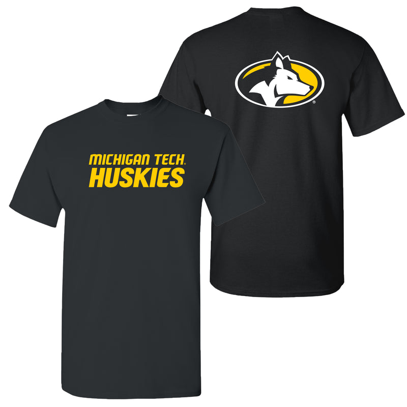 Michigan Tech Front Back Print T-Shirt - Black