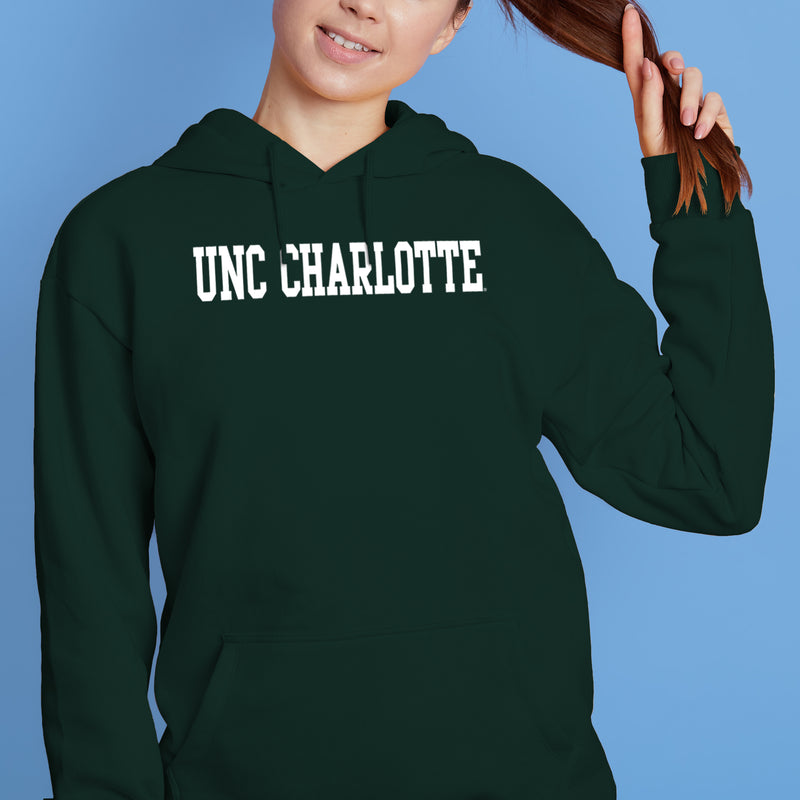 UNC Charlotte Forty-Niners Basic Block Hoodie - Forest