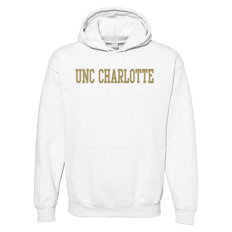 UNC Charlotte Forty-Niners Basic Block Hoodie - White