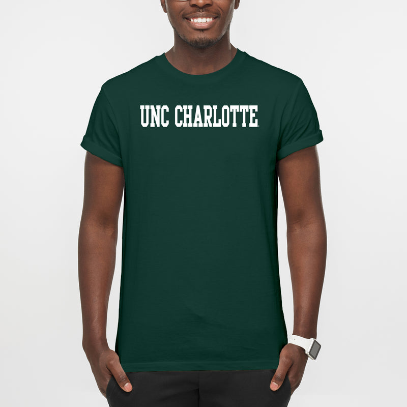 UNC Charlotte Forty-Niners Basic Block T-Shirt - Forest