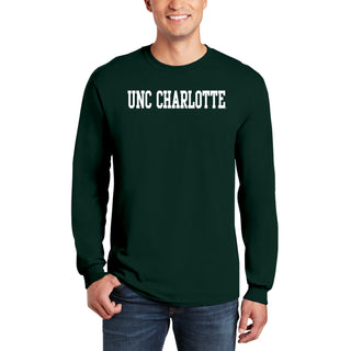 UNC Charlotte Forty-Niners Basic Block Long Sleeve T Shirt - Forest