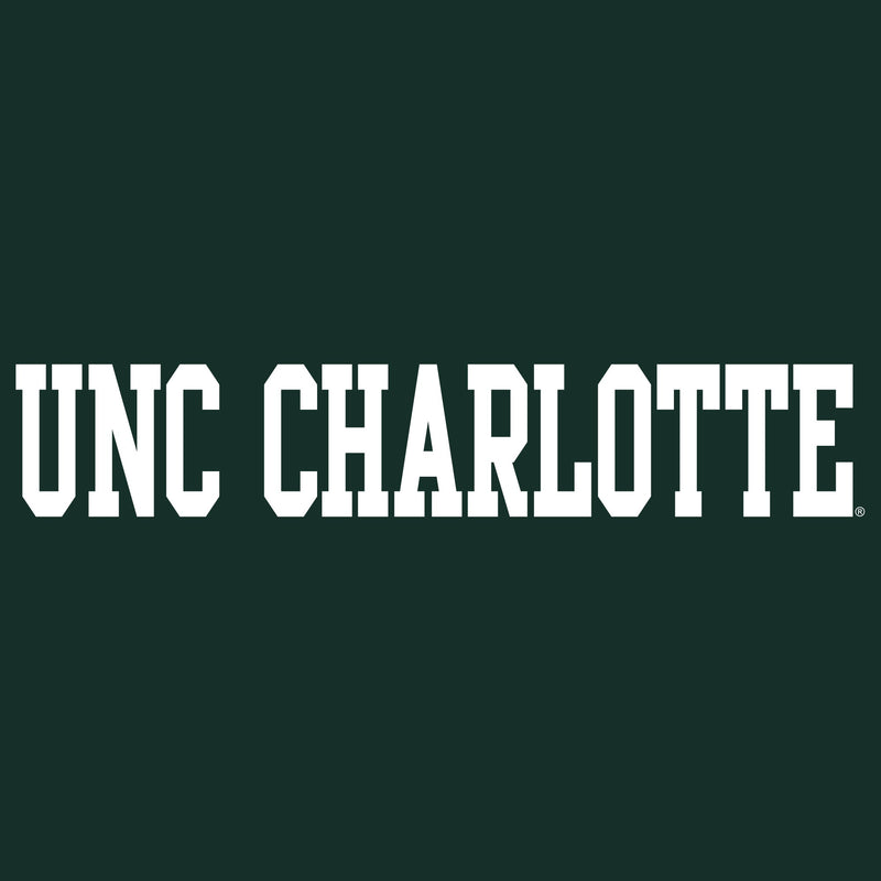 UNC Charlotte Forty-Niners Basic Block Womens Short Sleeve T Shirt - Forest