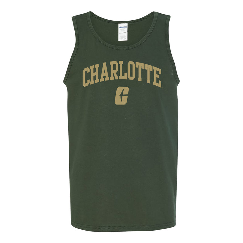UNC Charlotte Forty-Niners Arch Logo Tank Top - Forest