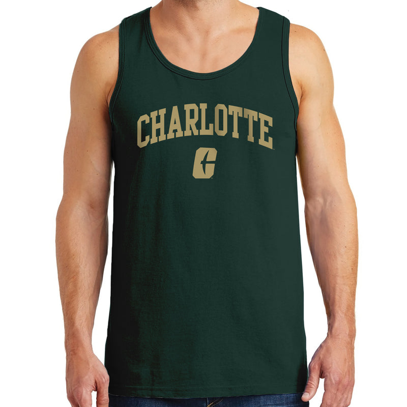 UNC Charlotte Forty-Niners Arch Logo Tank Top - Forest