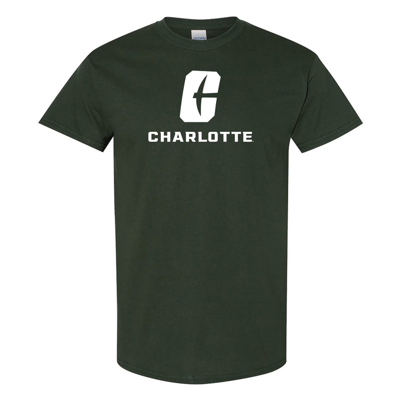 UNC Charlotte Forty-Niners Primary Logo Short Sleeve T Shirt - Forest