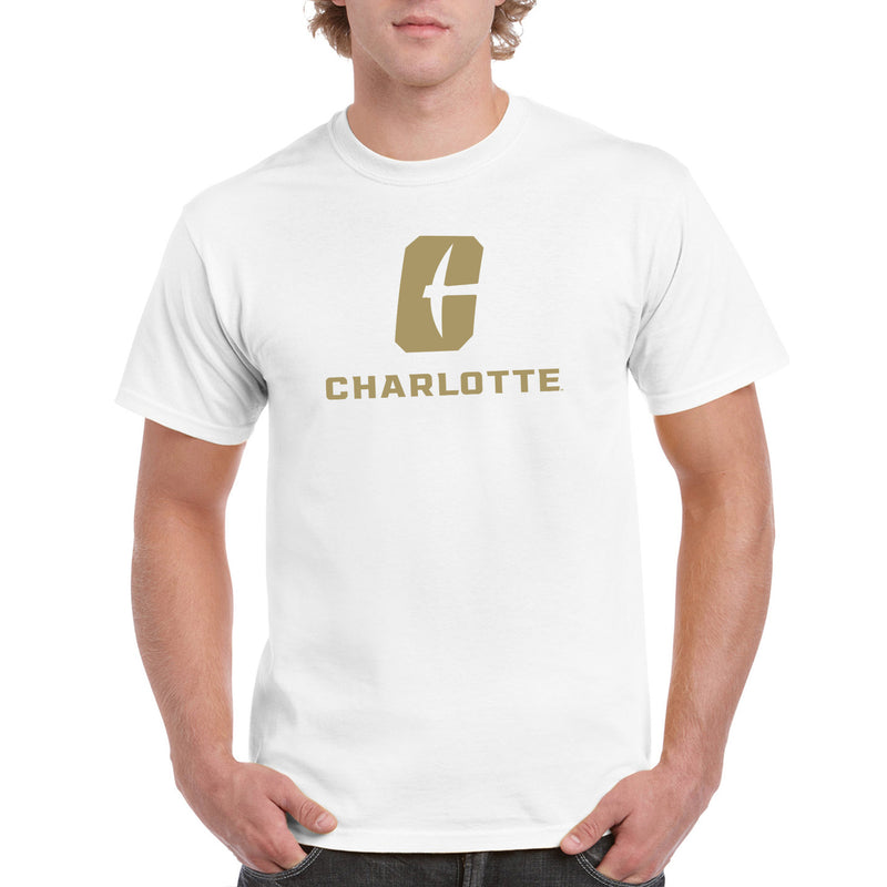 UNC Charlotte Forty-Niners Primary Logo Short Sleeve T Shirt - White