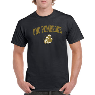 UNC Pembroke Braves Arch Logo T Shirt - Black