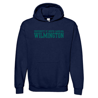 UNC Wilmington Seahawks Basic Block Hoodie - Navy