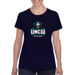 UNC Wilmington Seahawks Primary Logo Women's T Shirt - Navy