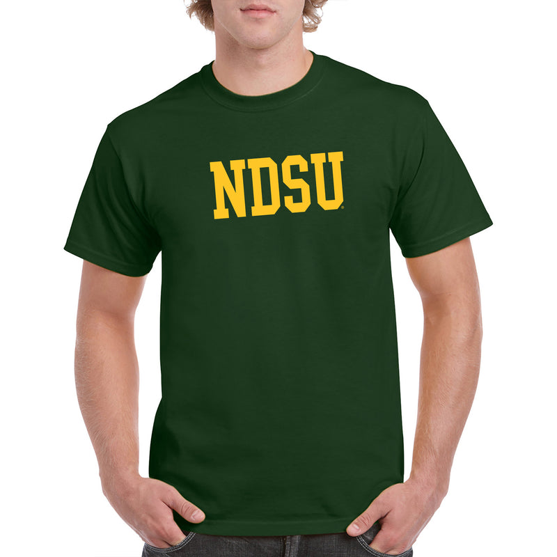 North Dakota State University Bison Basic Block Short Sleeve T Shirt - Forest