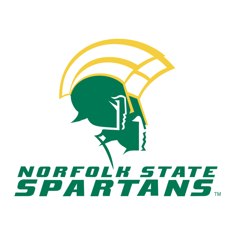 Norfolk State University Spartans Primary Logo Youth Short Sleeve T Shirt - White