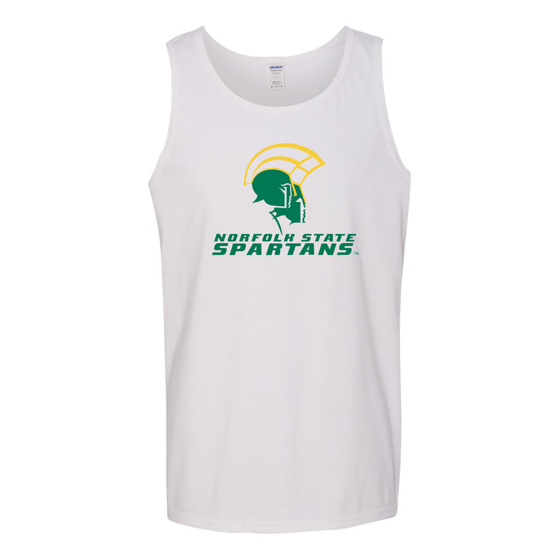 Norfolk State University Spartans Primary Logo Tank Top - White