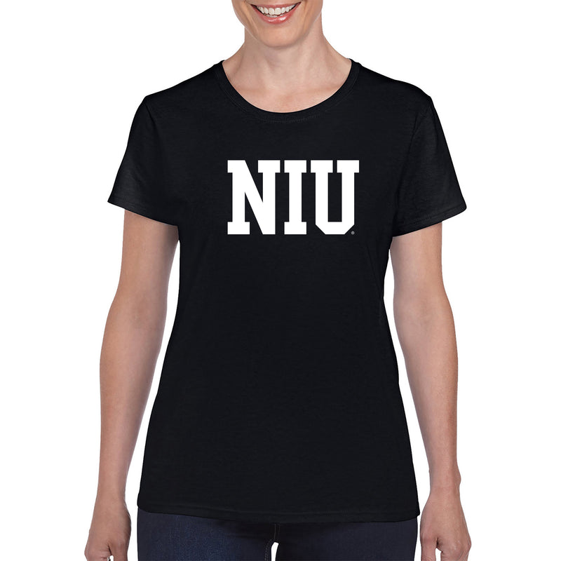 Northern Illinois Basic Block Womens T-Shirt - Black